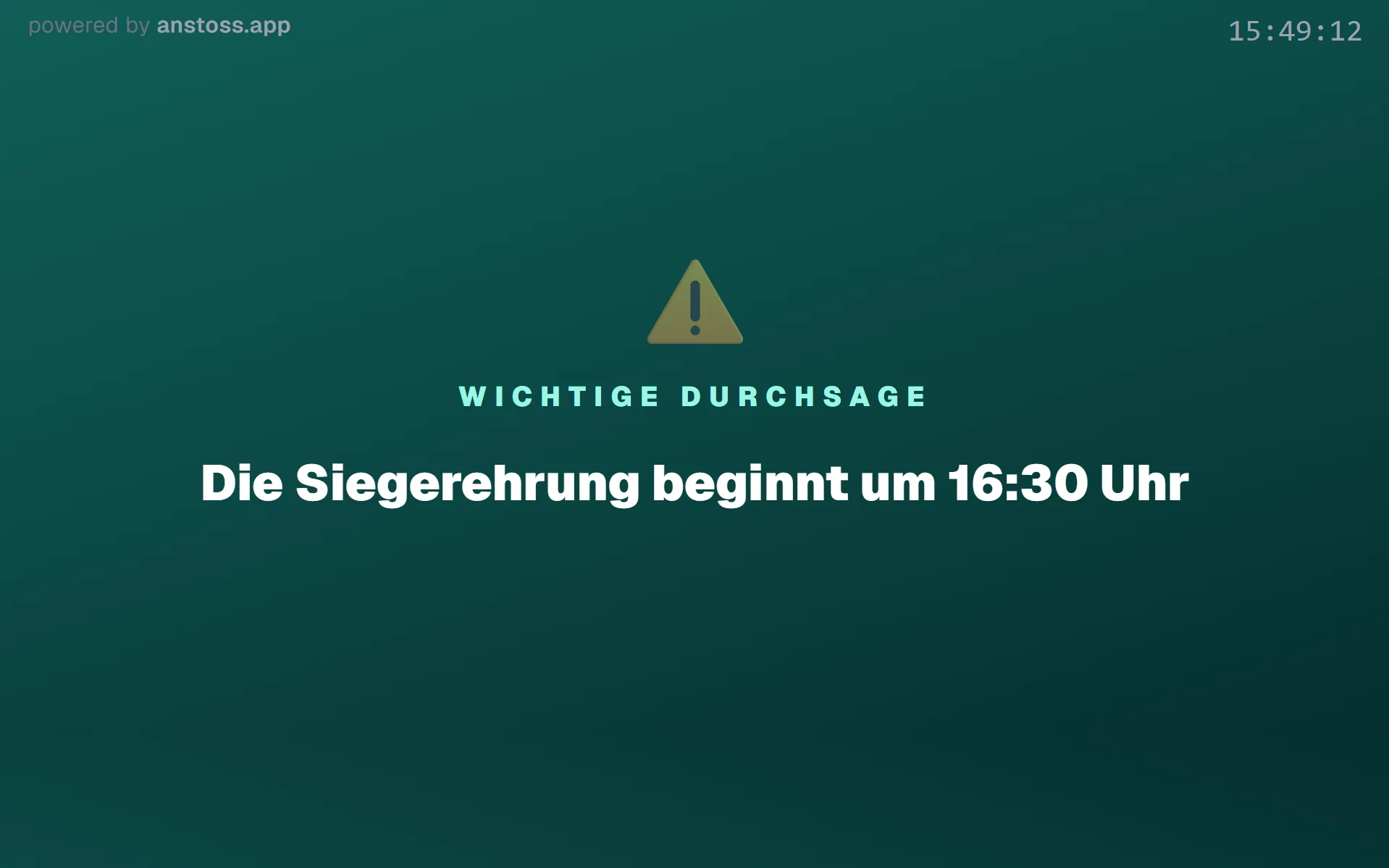 Durchsagen